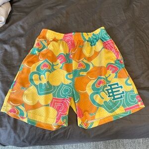 Eric Emanuel EE Orange Yellow and pink Athletic Shorts
